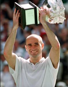 GRAND SLAM RACQUET -AGASSI PERSONAL 1999 FRENCH OPEN FINAL TENNIS RACQUET