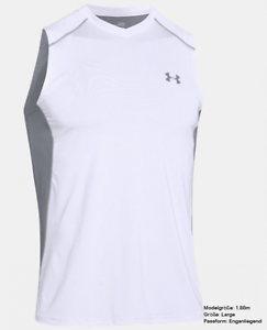 Under Armour Raid Sin mangas Camiseta De Hombre blanco 1257467-100