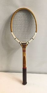 Vintage Dunlop Wooden Tennis Racquet Maxply Fort Frame England Medium Grip 4-5/8