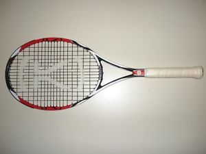 WILSON K-FACTOR K-SIX-ONE 95 16X18 TENNIS RACQUET 4 1/2 (NEW STRINGS)