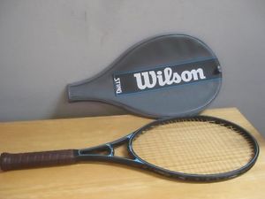 WILSON STING 4.5 GRAPHITE TENNIS RACKET RACQUET WITH CASE POWER USED
