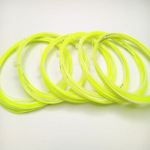 Super hardy high durability badminton string,double color,white+yellow 10pcs/lot