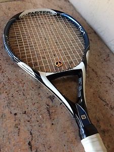 Wilson K4 tennis racquet, Grip 4 1/2, excellent condition.