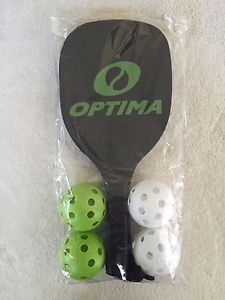 Optima Pickleball Set, 2 Paddles and 4 balls, New