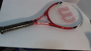 Wilson Federer Red & White Tennis Racket