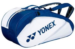 YONEX Racket Back 6 with Luc for six tennis Front pocket 2 White/Blue JAPAN F/S