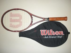WILSON JACK KRAMER STAFF 85  MIDSIZE TENNIS RACQUET 4 3/8  ST.VINCENT