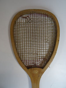 Vintage Made in Austria Thonet wooden flattop racket flat top
