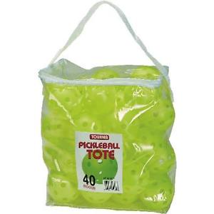 Tourna Pickleball Tote, 40 Balls, Optic Yellow
