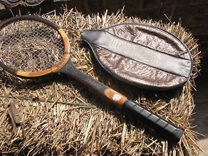 VTG Tennis racquet Racket Wood WILSON ADVANTAGE medium 4 5/8 leather handle