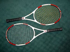 Two (2) Wilson Pro Staff 100 LS Tennis Rackets
