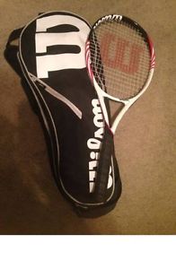 Wilson Federer Team Tennis Racket and Bag