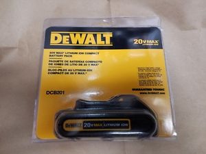 NEW! DEWALT – DCB201 20V MAX 1.5 AH LITHIUM ION COMPACT BATTERY PACK 2017