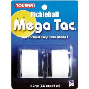 Tourna Pickleball MegaTacOvergrip, 2-Pack, White