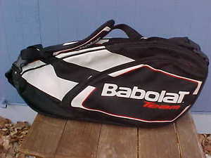 NEW Babolat 13140 (6) Racquet, X6, Team Tennis Racquet Bag / Holder - Dual Strap