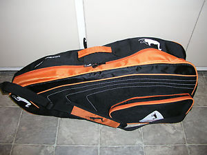 Boris Becker 6 racket tennis carry bag   Orange and Black