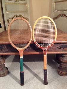 Tad Davis And Wright Ditson Comet Antique Lot Of 2 Tennis Rackets