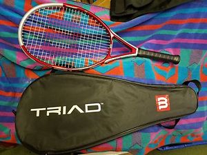 Wilson Triad 5 Oversized w/ cushion aire grips Tennis Racquet used see photos
