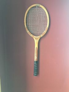 Antique spalding International S Wooden Tennis Racquet