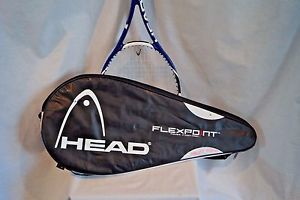 HEAD Flexpoint 110 inches S1 Oversize Tennis Racquet  8.8 Oz Blue White Bag Case