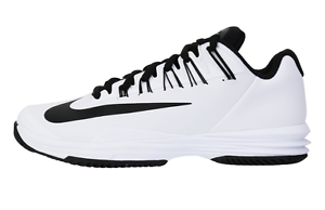 Nike Lunar Ballistec 1.5 Men's Tennis Shoes 705285-101 White Color Authentic