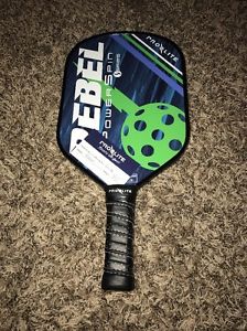 Pro Lite Rebel Power Spin Pickle ball Paddle "new" 8.0 Oz