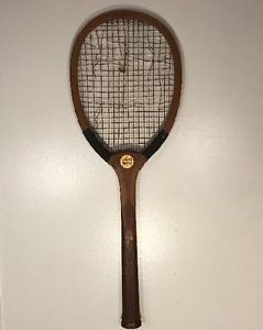 Vintage 1930s-1940s Simmons American Wooden Tennis Racquet