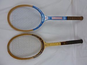 Pair Wilson Butch Buchholz Signature & Billie Jean King American Tennis Racquets