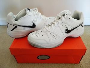 NIKE City Court VII Men's Trainers Shoes White Leather Size 10M