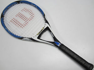 WILSON KFACTOR K FOUR 105 RACQUET (4 1/4) NEW STRINGS / GRIP!! DEALER DEMO!!