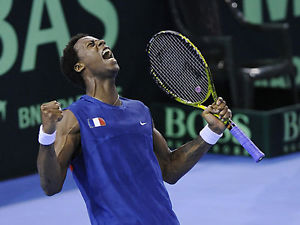 Nike Francia Davis Taza Alimentación Sin Mangas Camisa Tenis Camiseta Azul