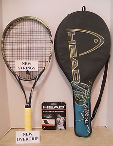 Head Austrian Radical Tour 107 Twin Tube Zebra Tennis Racquet 4 5/8- NEW STRINGS