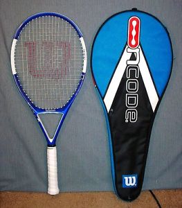 WILSON NCODE N4 OVERSIZE TENNIS RACQUET WITH MATCHING CASE