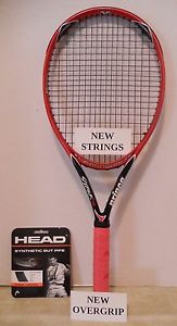 Prince Triple Threat Shark DB Midplus 100 Tennis Racquet 4 3/8 NEW STRINGS