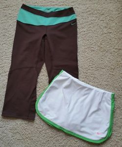 Lot of 2 Women's Nike Dri-Fit Tennis Running Skirt/Skort/Shorts/Pants SZ S