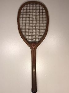 Vintage Early 1900s Wright & Ditson Boston Championship Wooden Tennis Racquet