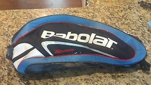 Babolat Team Tennis Dual Strap 6 Racquet racket Bag, Blue, Red & Black