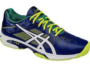 Asics Gel Solution Speed 3 men Blue/White/Lime E600N-5001