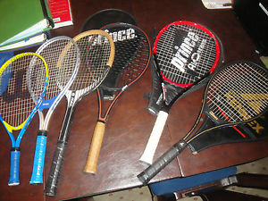 6 Tennis Rackets Racquets Pro Kennex Prince Lot Adult Child