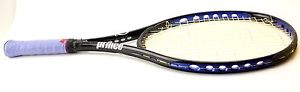 PRINCE O3 Royal Black And Blue Tennis Racquet  Grip 4"