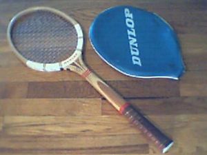 Dunlop Maxfly Fort Tennis Racquet Wooden Racket England with Cover