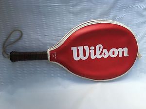 VINTAGE WRANGLER RACQUETBALL RACKET TRENWAY WITH WILSON TENNIS RACKET COVER