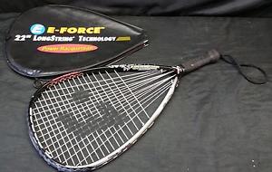E-Force 22" Longstring Technology Power Raquetball Raquet W/Cover **NICE**