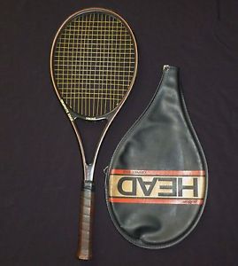 Vtg 1978 AMF HEAD GRAPHITE EDGE Tennis Racket w Original Cover Made in USA #3243