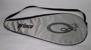 PRINCE O3 Tennis Racquet Carry Case Racket Bag ooo3 SIlver & Black Padded