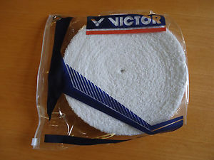 One roll of Victor Grip Badminton Towel grips C-1025 white 1000mm