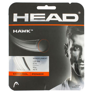Head Hawk 18, White, 4 Packages of String, NWT