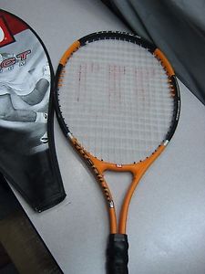 Wilson Titanium Soft Shock 3 Tennis Racquet Orange & Black-FREE SHIPPING!!
