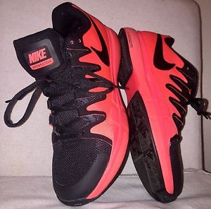Nike Federer Zoom Vapor 9.5 Tour Tennis Shoes Hot Lava/Black Size 10 US