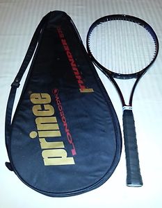 Prince Thunder 820 Longbody OS 107 Tennis Racquet 4-3/8 Grip w/Case